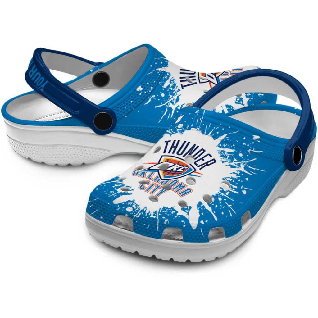 Personalized Oklahoma City Thunder Splash Art ClogTVC1801918 - Image 3