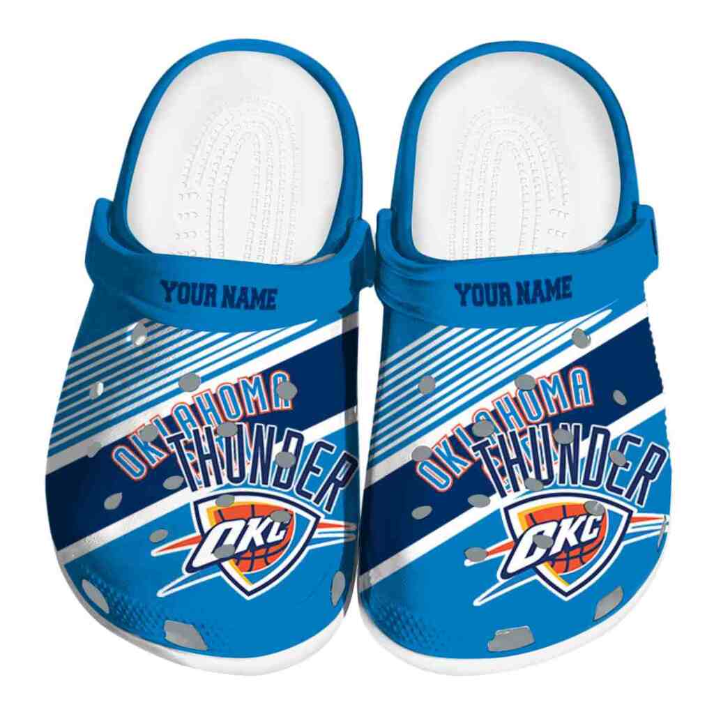 Personalized Oklahoma City Thunder Vibrant Dual-Tone ClogTVC1801918