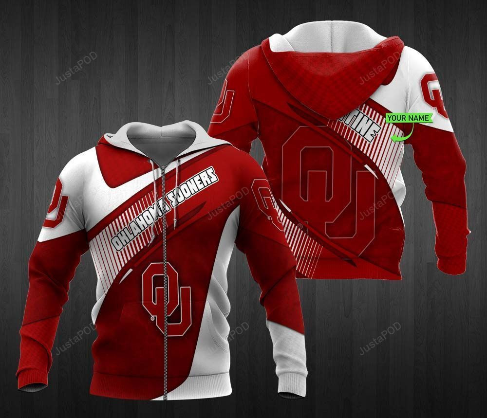 Personalized Oklahoma Sooners 3D All Over Print Hoodie, Zip Hoodie