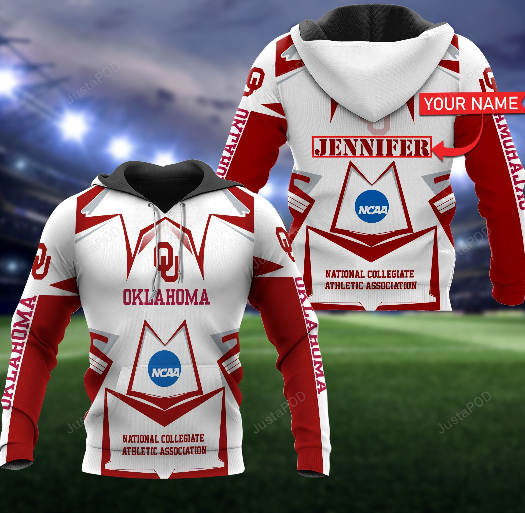 Personalized Oklahoma Sooners 3D All Over Print Hoodie, Zip Hoodie