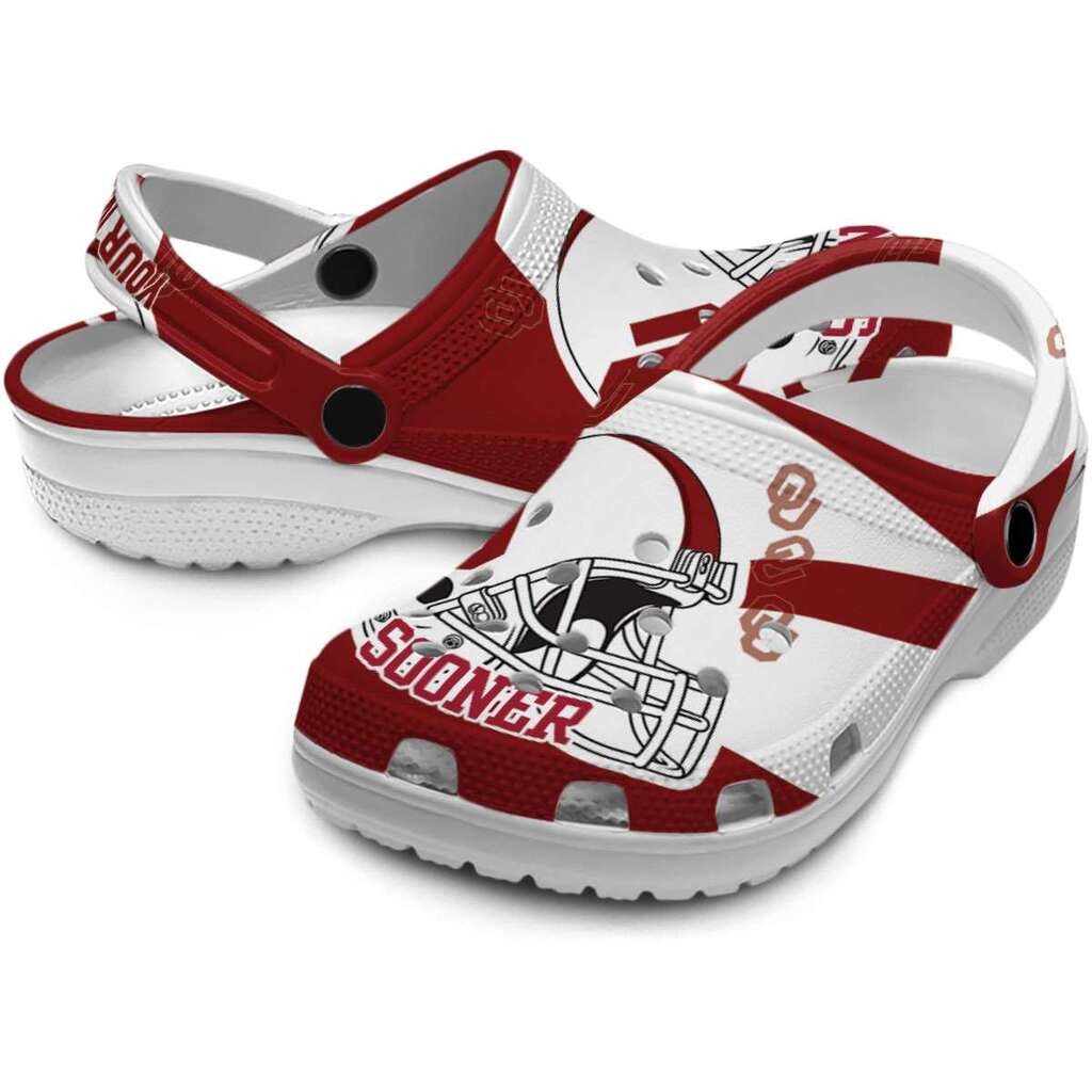 Personalized Oklahoma Sooners Football Helmet ClogTVC180144 - Image 3