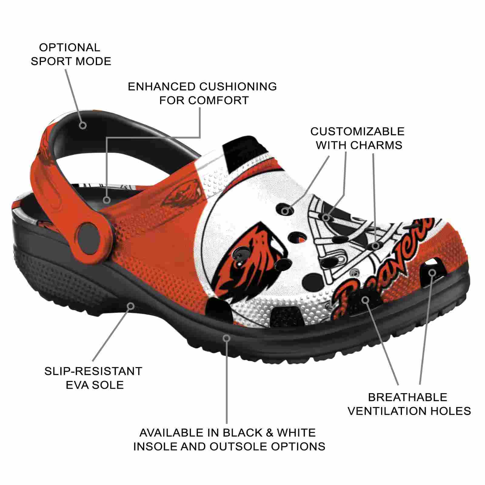 Personalized Oregon State Beavers Football Helmet ClogTVC1801792 - Image 5