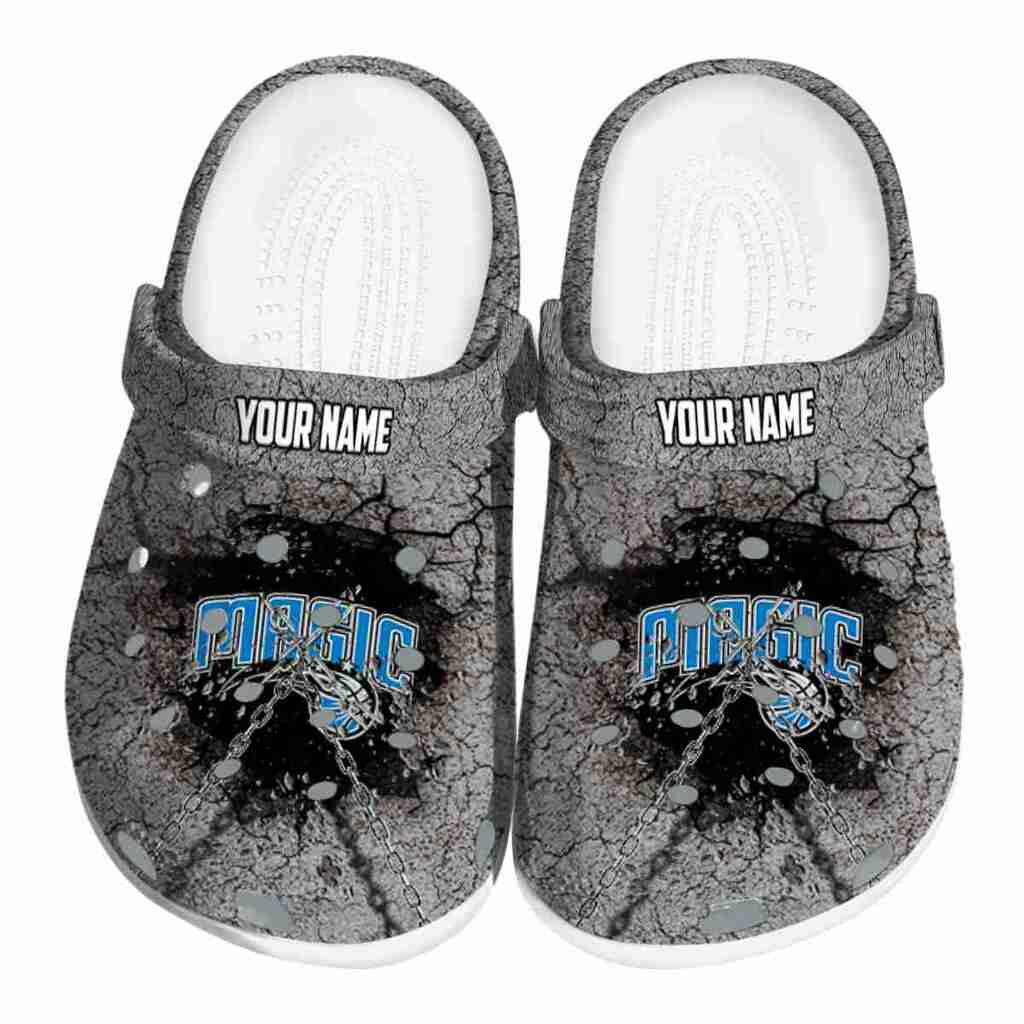 Personalized Orlando Magic Cracked Ground Texture ClogTVC1801739