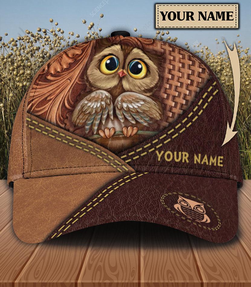 Personalized Owl Classic Cap, Personalized Gift for Owl Lovers Trucker Hats Custom Hats Gifts For Men & Women