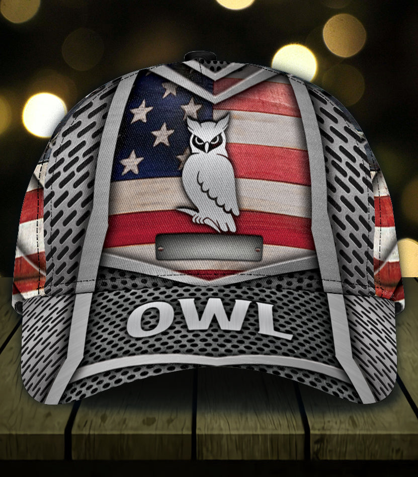 Personalized Owl Classic Cap, Personalized Gift for Owl Lovers Trucker Hats Custom Hats Gifts For Men & Women
