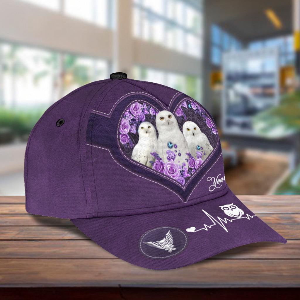 Personalized Owl Classic Cap, Personalized Gift for Owl Lovers Trucker Hats Custom Hats Gifts For Men & Women