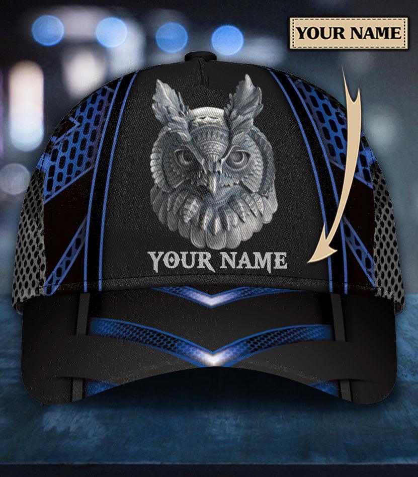 Personalized Owl Classic Cap, Personalized Gift for Owl Lovers Trucker Hats Custom Hats Gifts For Men & Women