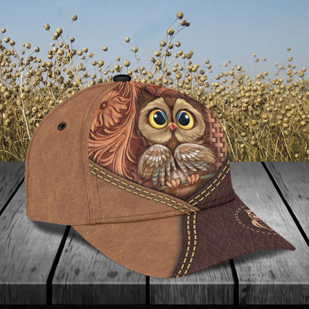 Personalized Owl Classic Cap, Personalized Gift for Owl Lovers Trucker Hats Custom Hats Gifts For Men & Women