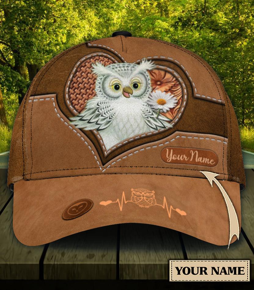Personalized Owl Classic Cap, Personalized Gift for Owl Lovers Trucker Hats Custom Hats Gifts For Men & Women
