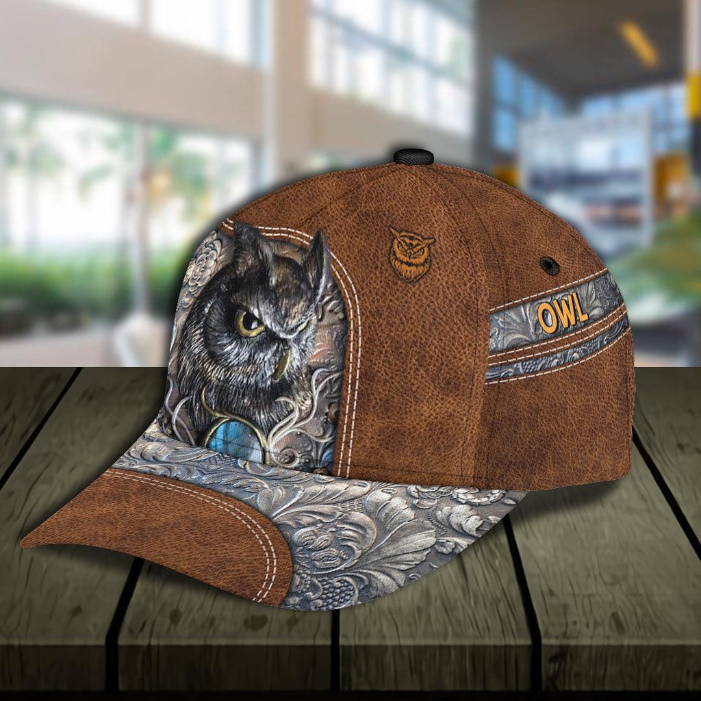 Personalized Owl Classic Cap, Personalized Gift for Owl Lovers Trucker Hats Custom Hats Gifts For Men & Women