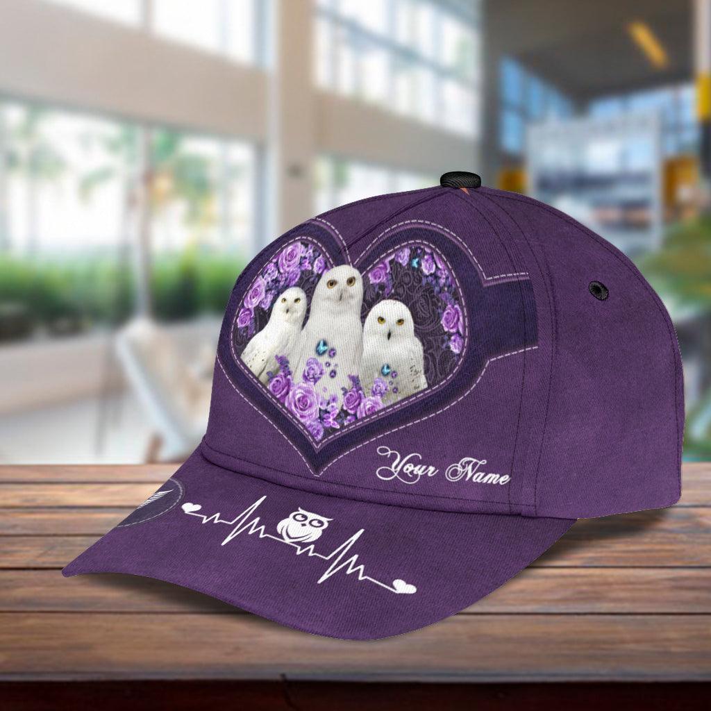 Personalized Owl Classic Cap, Personalized Gift for Owl Lovers Trucker Hats Custom Hats Gifts For Men & Women