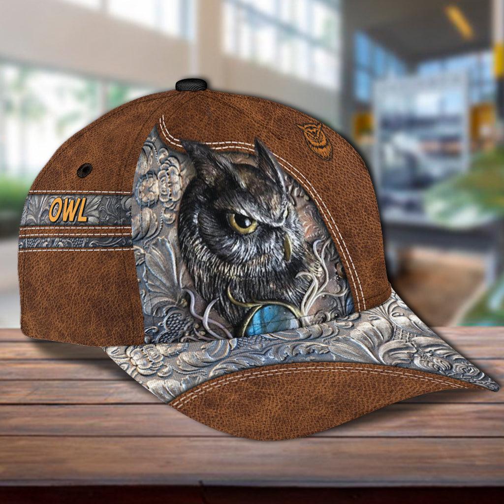 Personalized Owl Classic Cap, Personalized Gift for Owl Lovers Trucker Hats Custom Hats Gifts For Men & Women