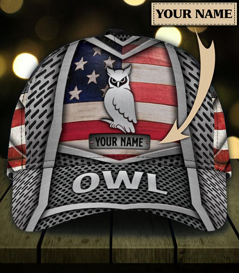 Personalized Owl Classic Cap, Personalized Gift for Owl Lovers Trucker Hats Custom Hats Gifts For Men & Women