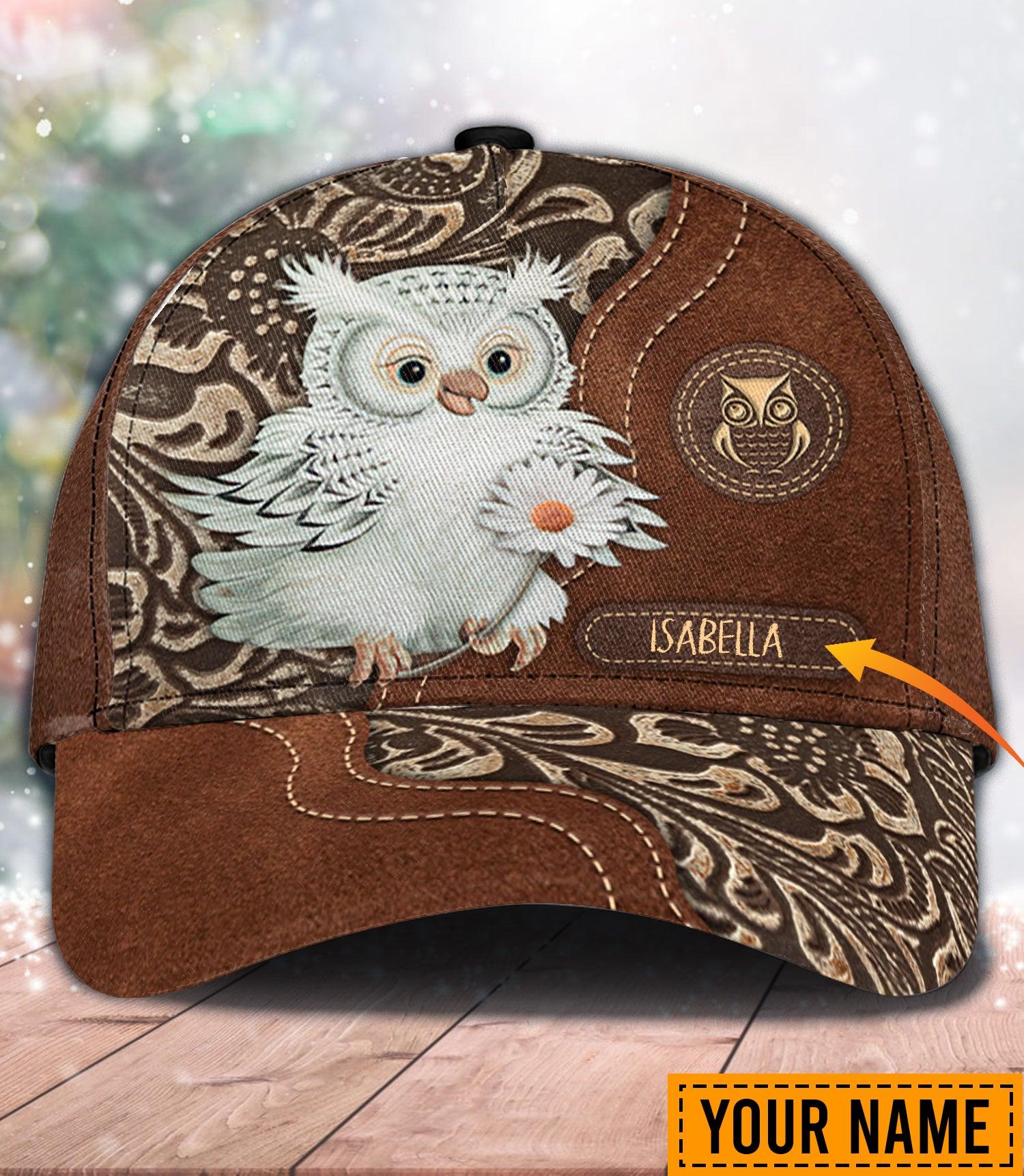 Personalized Owl Classic Cap, Personalized Gift for Owl Lovers Trucker Hats Custom Hats Gifts For Men & Women