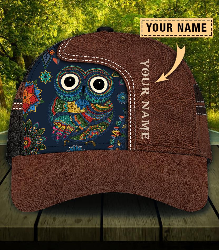 Personalized Owl Classic Cap, Personalized Gift for Owl Lovers Trucker Hats Custom Hats Gifts For Men & Women