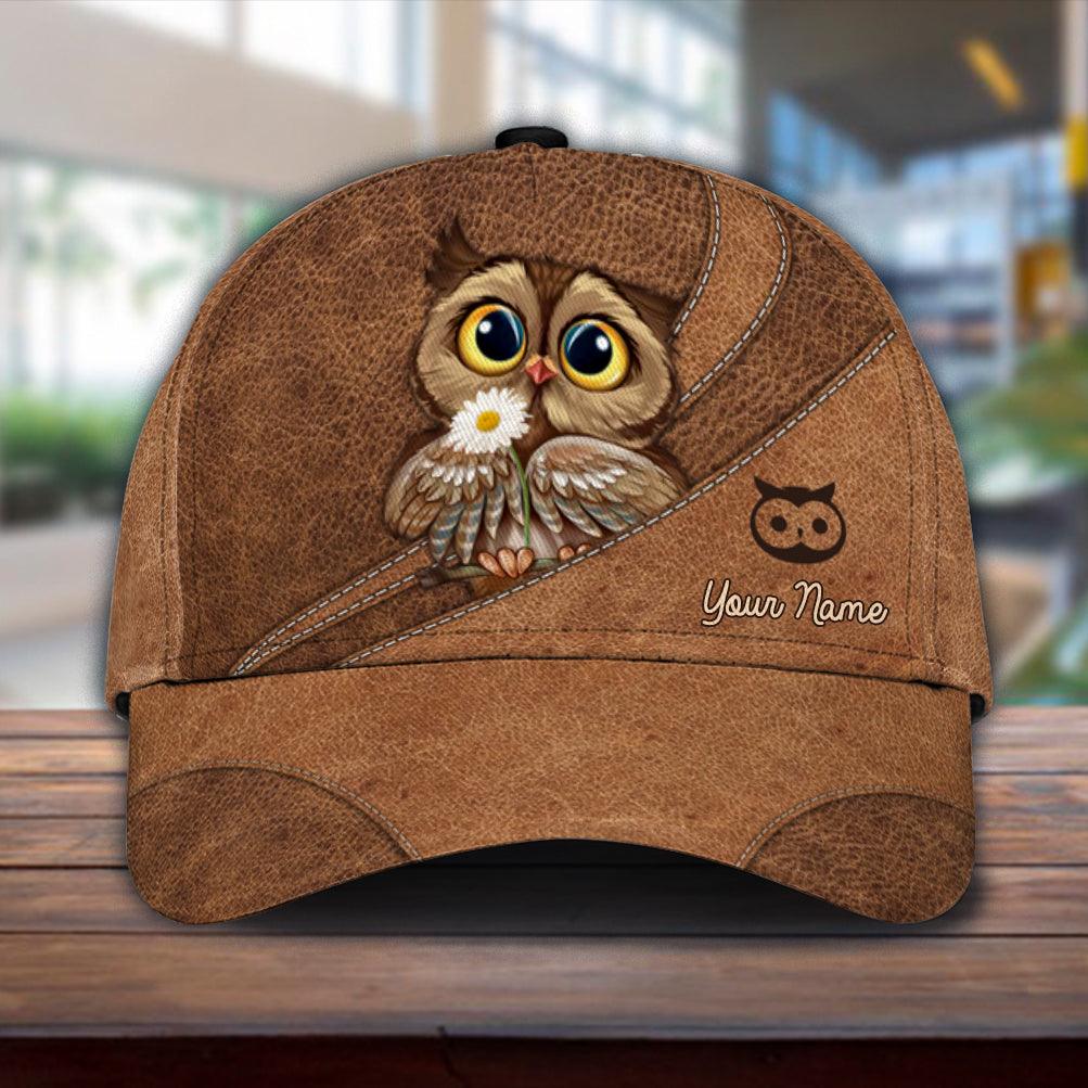 Personalized Owl Classic Cap, Personalized Gift for Owl Lovers Trucker Hats Custom Hats Gifts For Men & Women