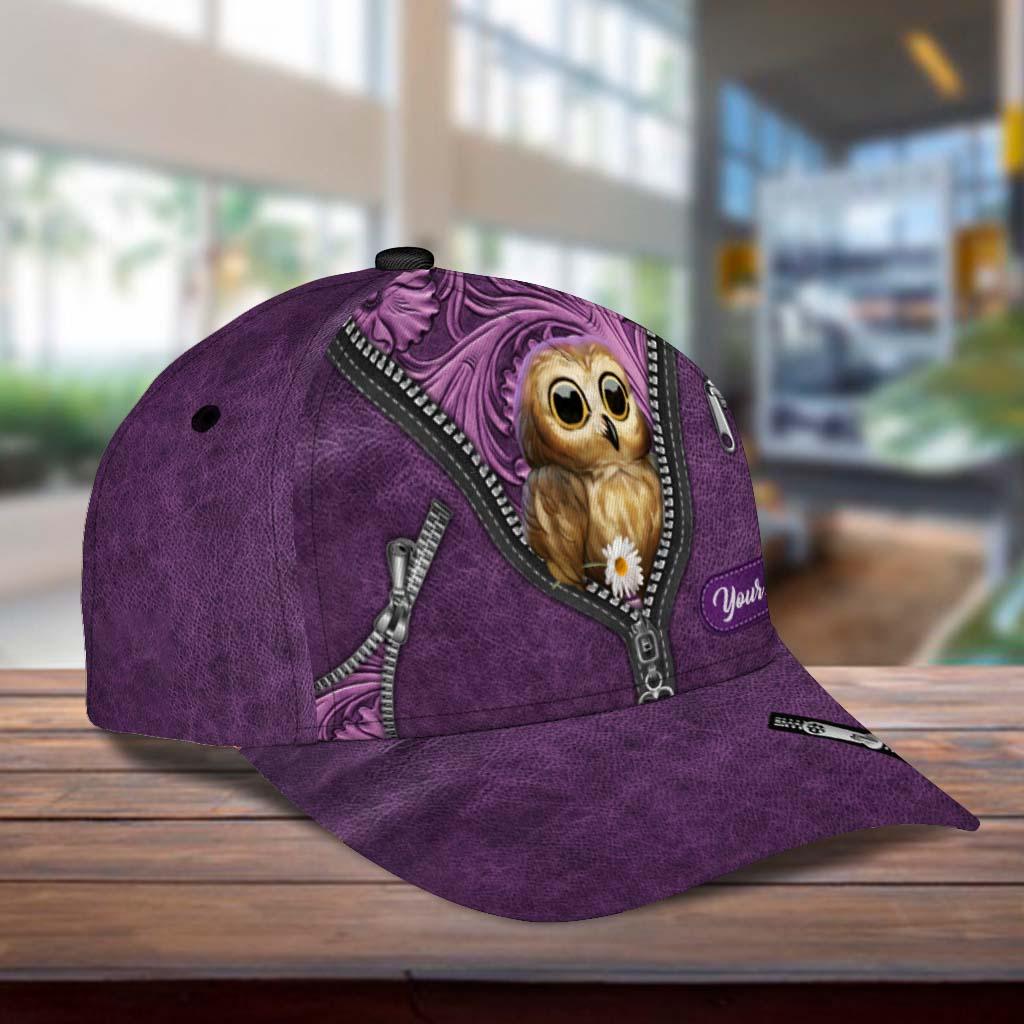 Personalized Owl Classic Cap, Personalized Gift for Owl Lovers Trucker Hats Custom Hats Gifts For Men & Women