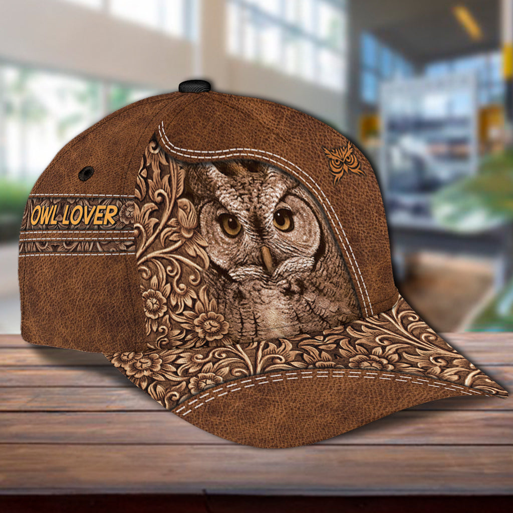 Personalized Owl Classic Cap, Personalized Gift for Owl Lovers Trucker Hats Custom Hats Gifts For Men & Women