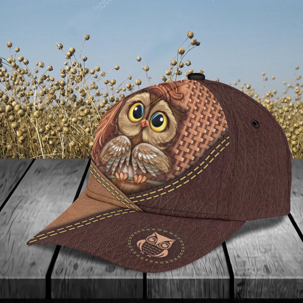 Personalized Owl Classic Cap, Personalized Gift for Owl Lovers Trucker Hats Custom Hats Gifts For Men & Women