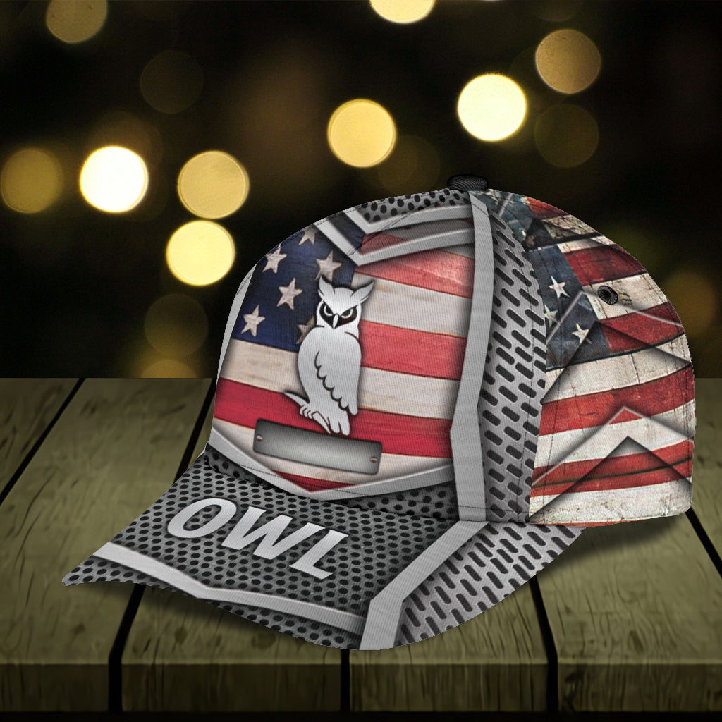 Personalized Owl Classic Cap, Personalized Gift for Owl Lovers Trucker Hats Custom Hats Gifts For Men & Women