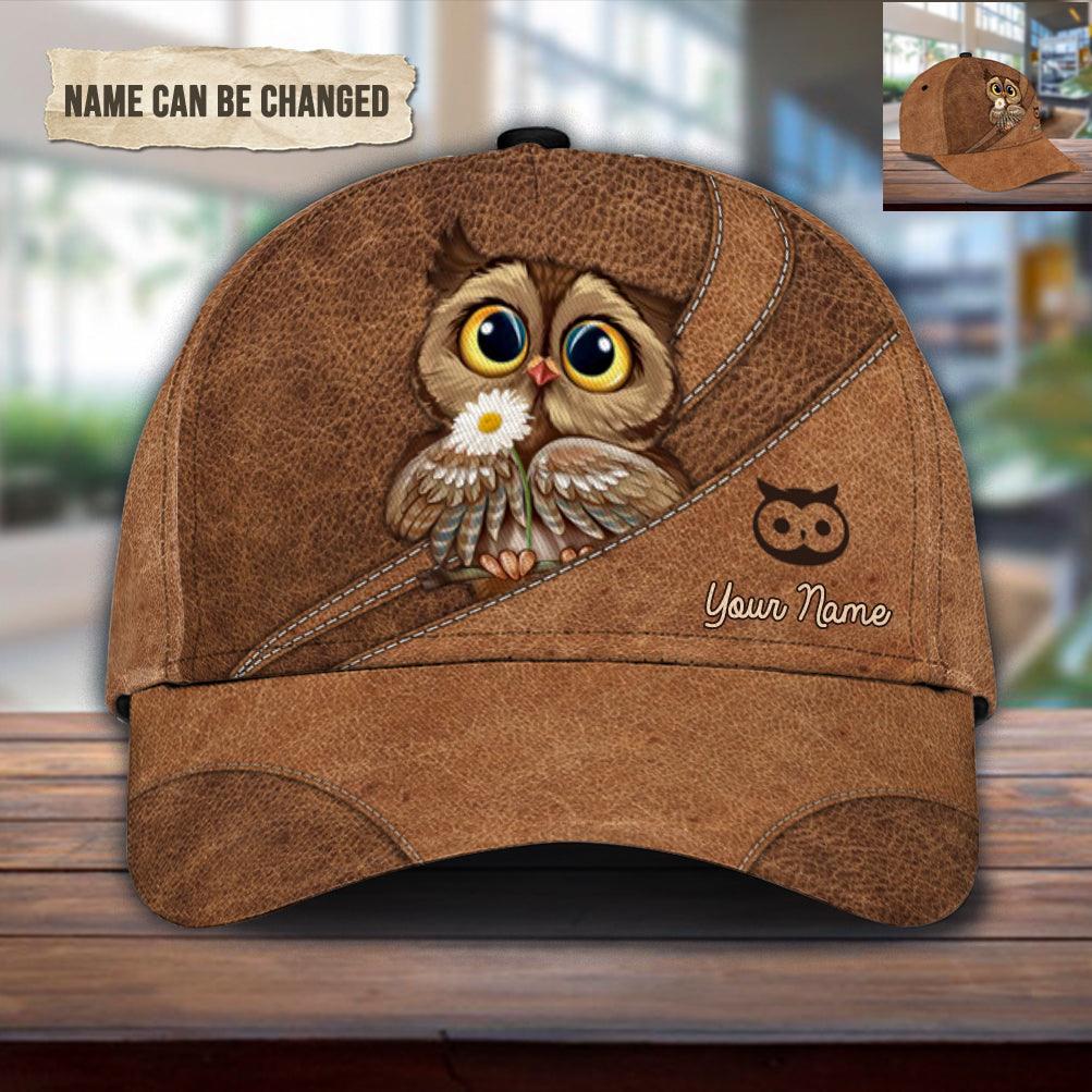 Personalized Owl Classic Cap, Personalized Gift for Owl Lovers Trucker Hats Custom Hats Gifts For Men & Women