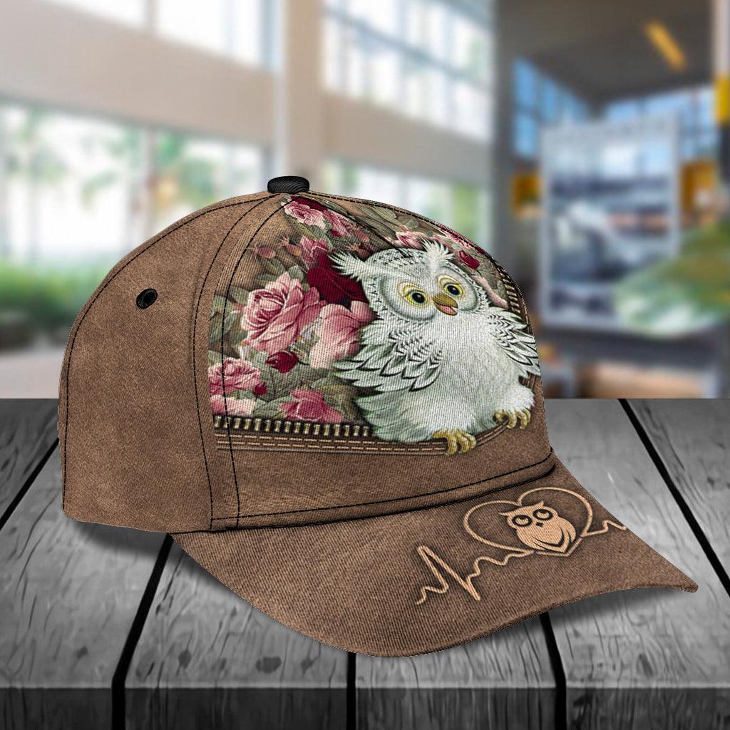 Personalized Owl Classic Cap, Personalized Gift for Owl Lovers Trucker Hats Custom Hats Gifts For Men & Women