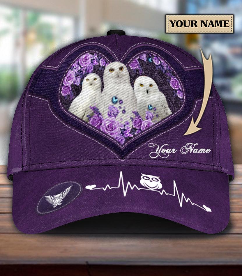 Personalized Owl Classic Cap, Personalized Gift for Owl Lovers Trucker Hats Custom Hats Gifts For Men & Women