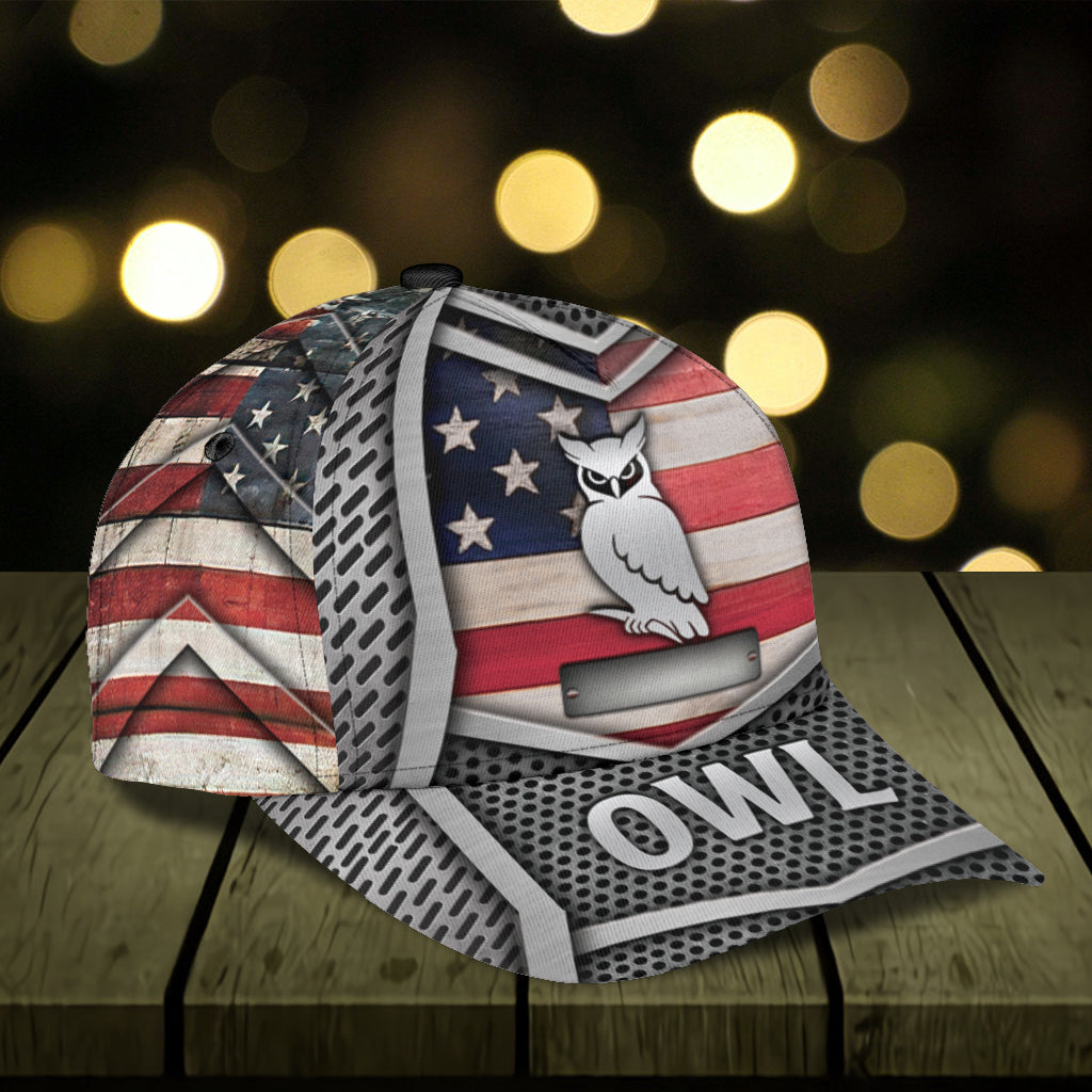 Personalized Owl Classic Cap, Personalized Gift for Owl Lovers Trucker Hats Custom Hats Gifts For Men & Women
