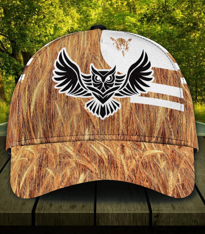 Personalized Owl Classic Cap, Personalized Gift for Owl Lovers Trucker Hats Custom Hats Gifts For Men & Women
