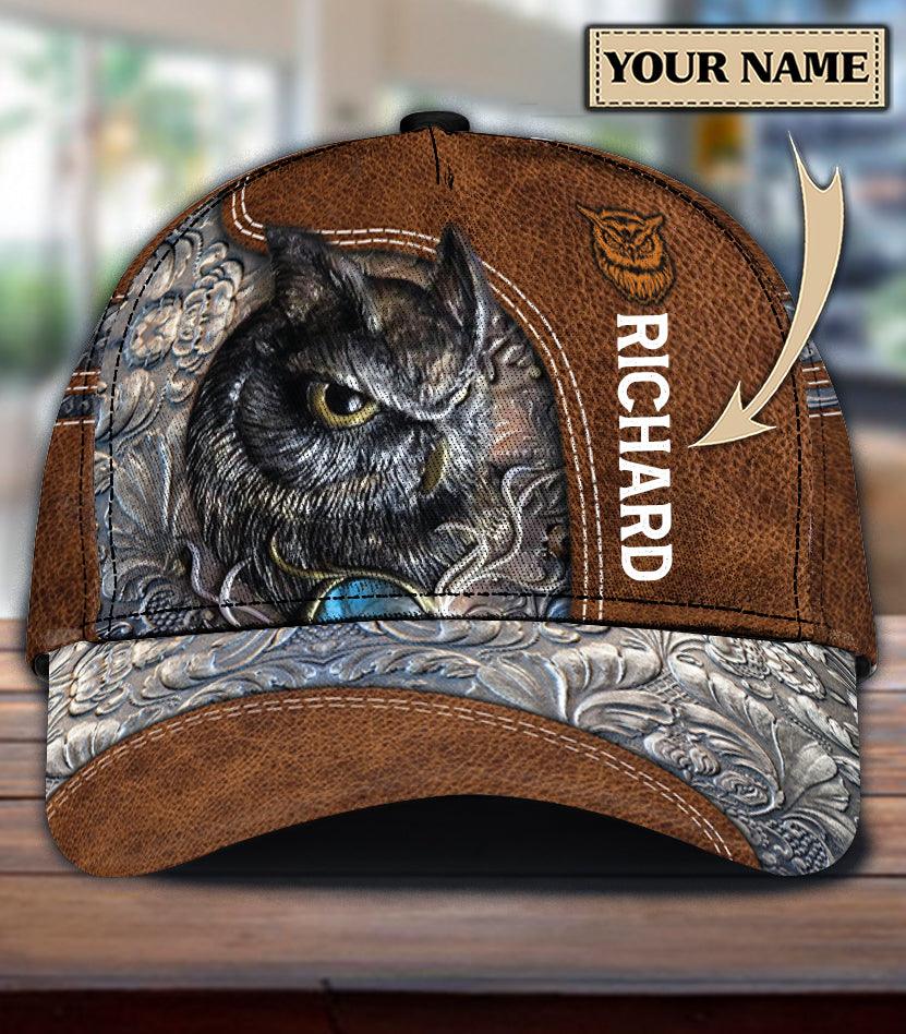 Personalized Owl Classic Cap, Personalized Gift for Owl Lovers Trucker Hats Custom Hats Gifts For Men & Women
