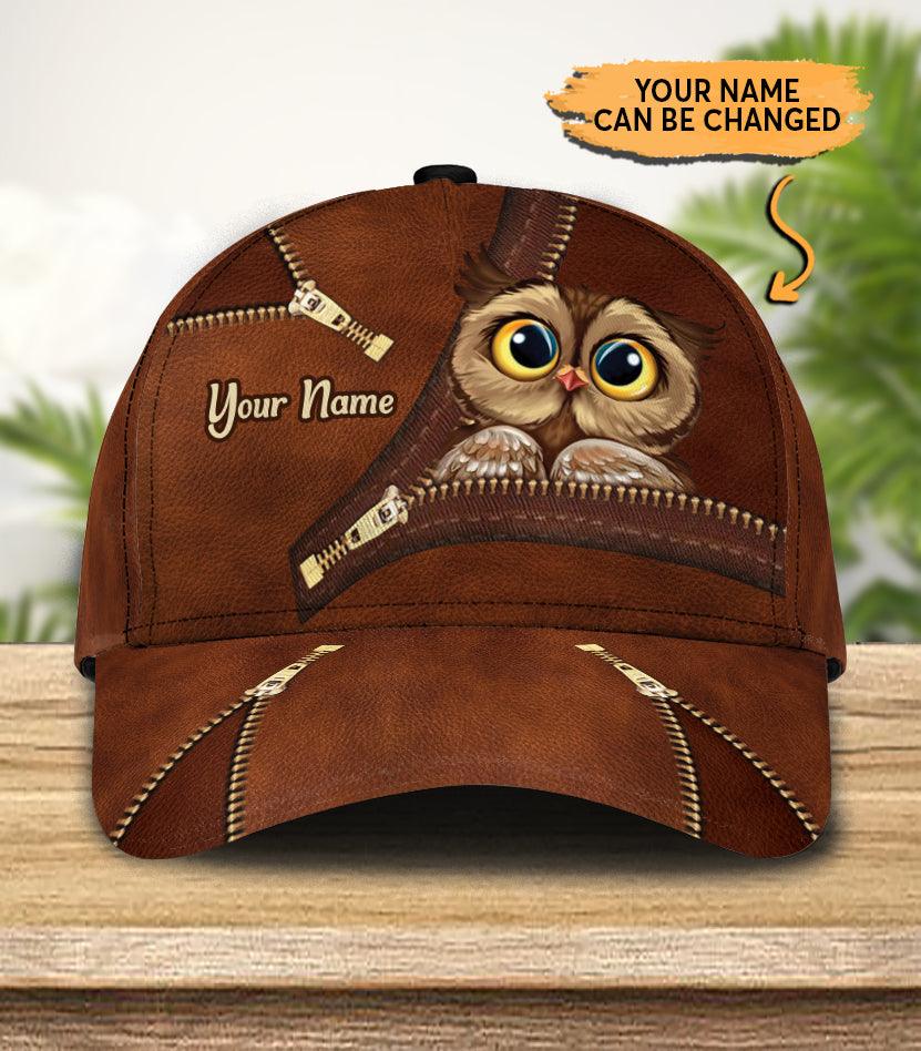 Personalized Owl Classic Cap, Personalized Gift for Owl Lovers Trucker Hats Custom Hats Gifts For Men & Women