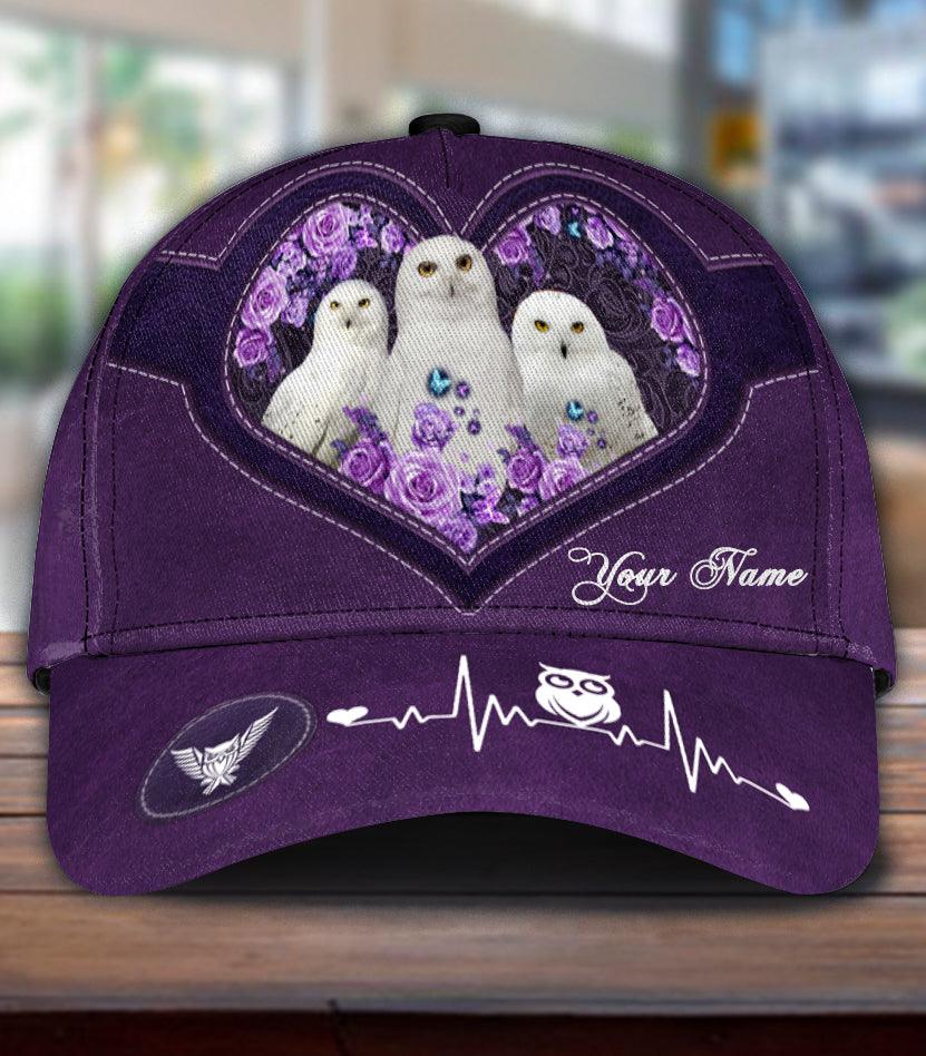 Personalized Owl Classic Cap, Personalized Gift for Owl Lovers Trucker Hats Custom Hats Gifts For Men & Women