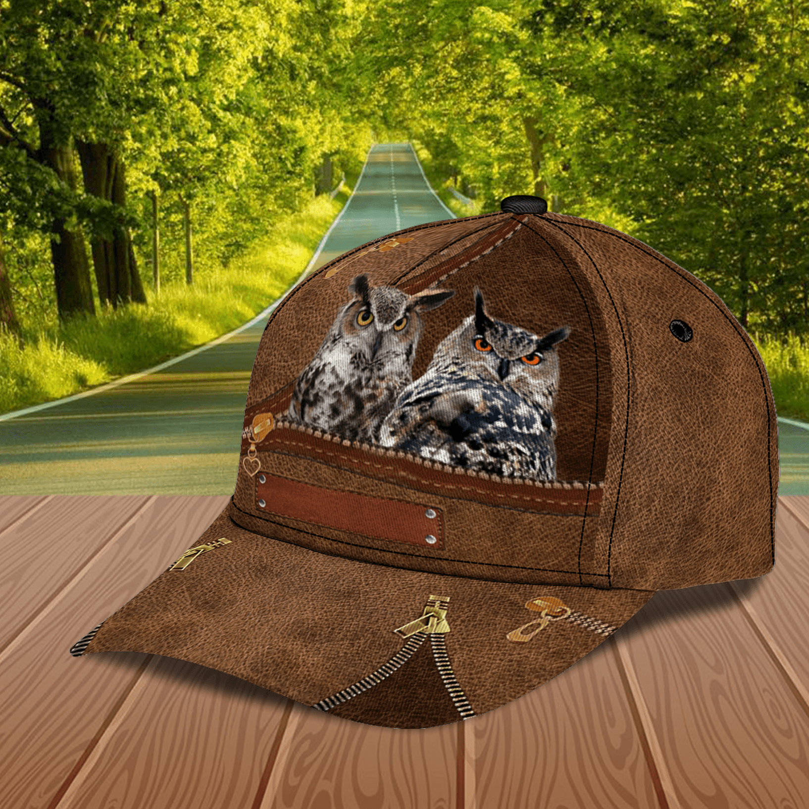 Personalized Owl Classic Cap, Personalized Gift for Owl Lovers Trucker Hats Custom Hats Gifts For Men & Women