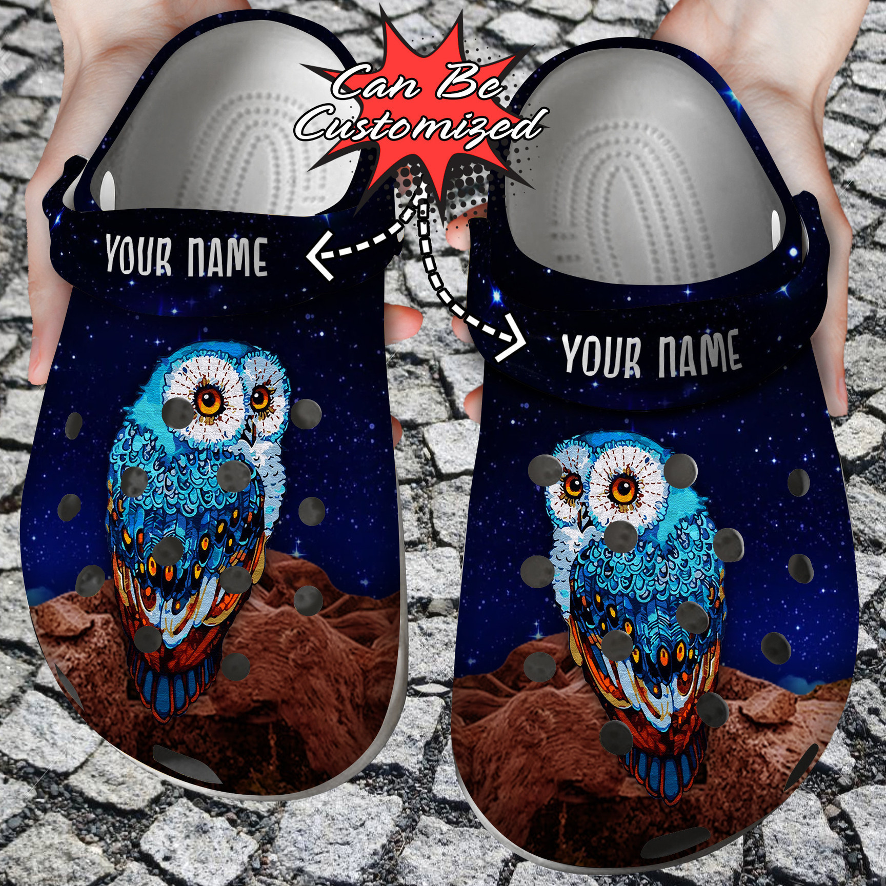 Personalized Owl Night Clogs Shoes Animal