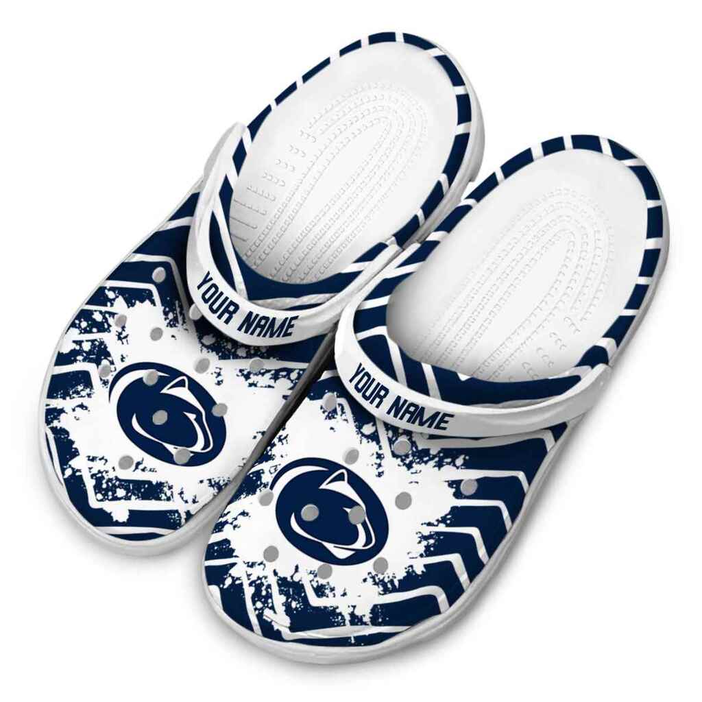 Personalized Penn State Nittany Lions Zigzag Paint Burst ClogTVC1801168 - Image 4