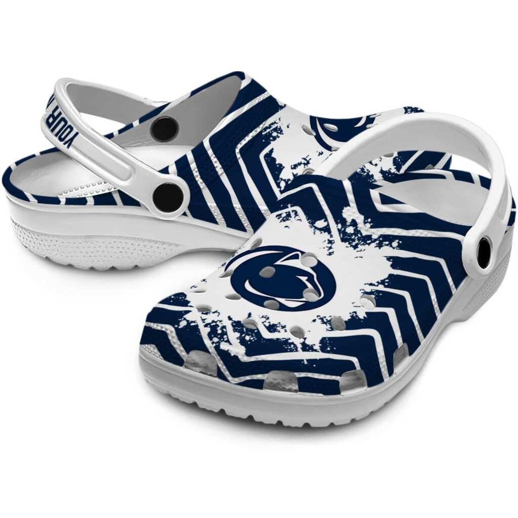 Personalized Penn State Nittany Lions Zigzag Paint Burst ClogTVC1801168 - Image 3