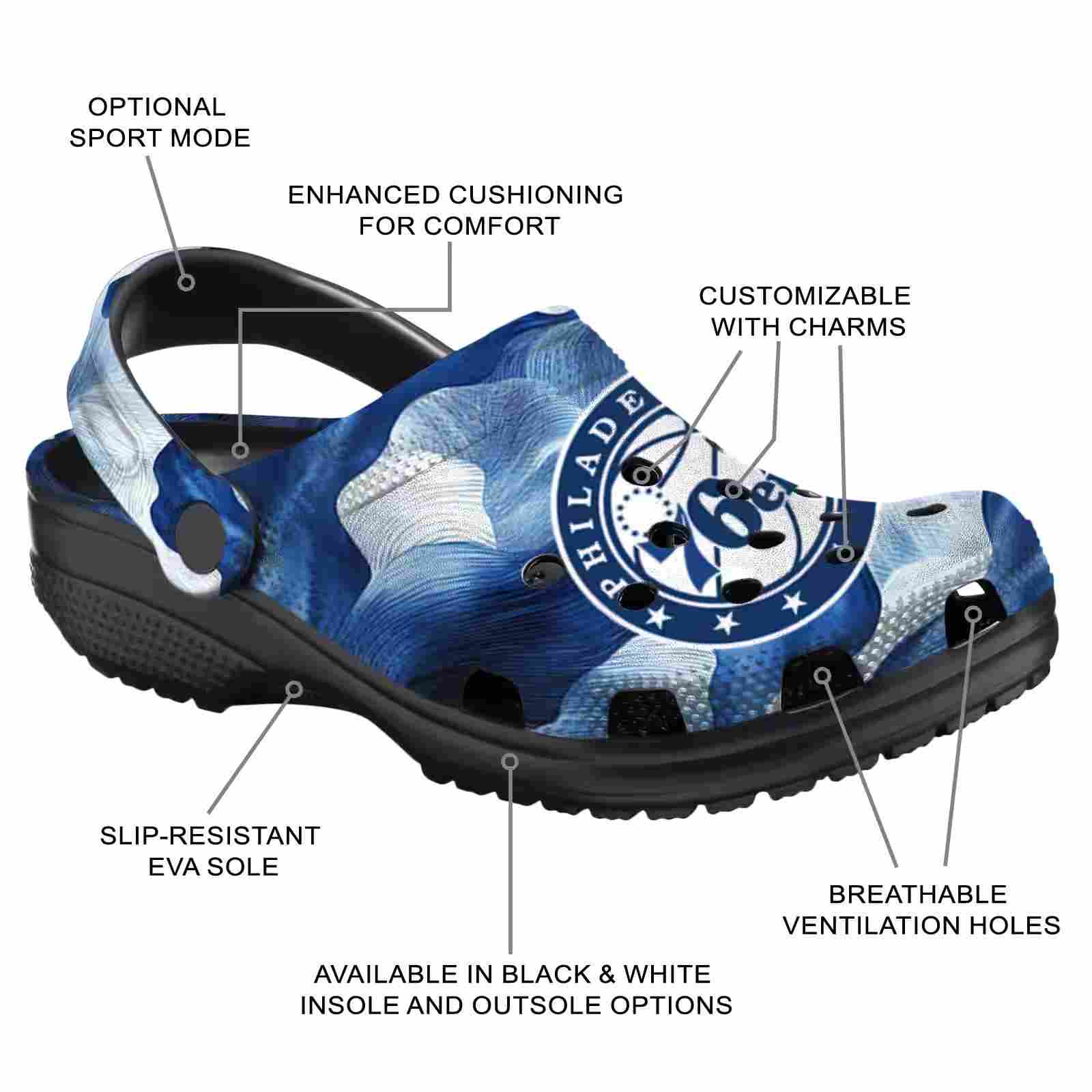 Personalized Philadelphia 76ers Ocean Waves ClogTVC1801690 - Image 5