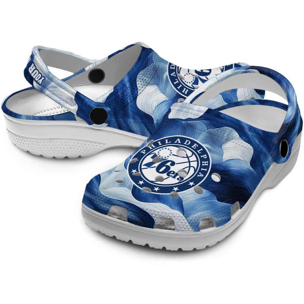Personalized Philadelphia 76ers Ocean Waves ClogTVC1801690 - Image 3