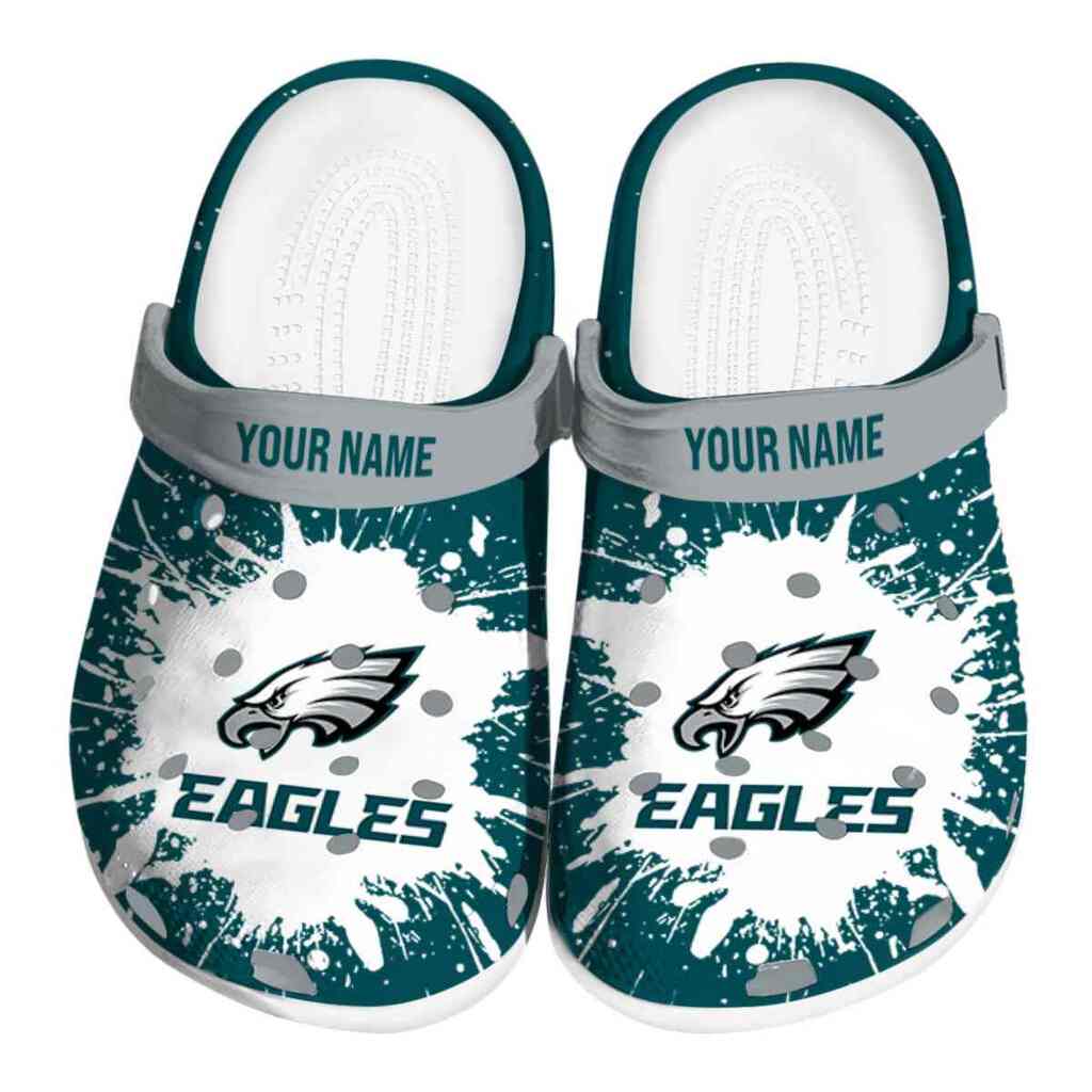 Personalized Philadelphia Eagles Splash Art ClogTVC1801137