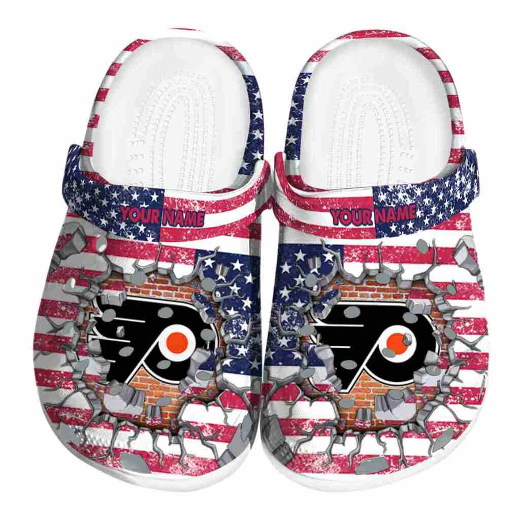 Personalized Philadelphia Flyers Freedom Splinter ClogTVC1801900