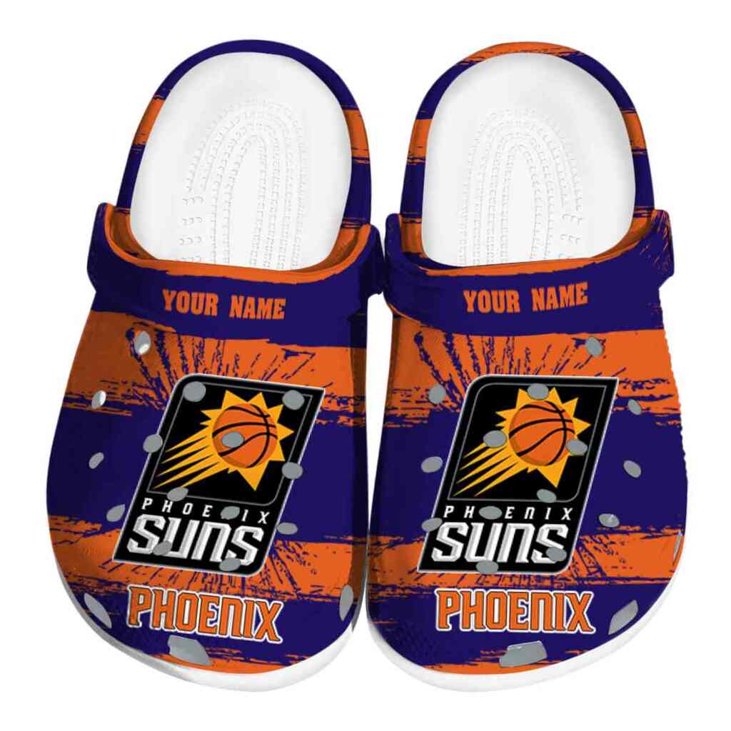 Personalized Phoenix Suns Paint Splatter Graphics ClogTVC1801693