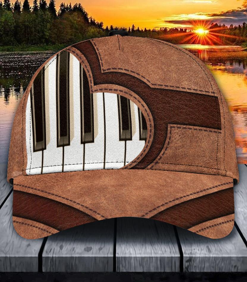 Personalized Piano Classic Cap, Personalized Gift for Music Lovers, Piano Lovers Trucker Hats Custom Hats Gifts For Men & Women