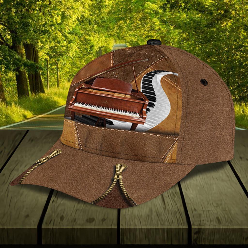 Personalized Piano Classic Cap, Personalized Gift for Music Lovers, Piano Lovers Trucker Hats Custom Hats Gifts For Men & Women