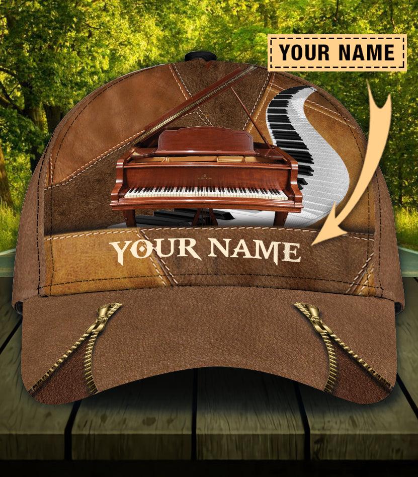 Personalized Piano Classic Cap, Personalized Gift for Music Lovers, Piano Lovers Trucker Hats Custom Hats Gifts For Men & Women