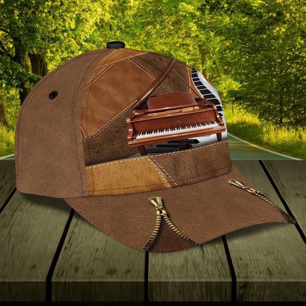 Personalized Piano Classic Cap, Personalized Gift for Music Lovers, Piano Lovers Trucker Hats Custom Hats Gifts For Men & Women