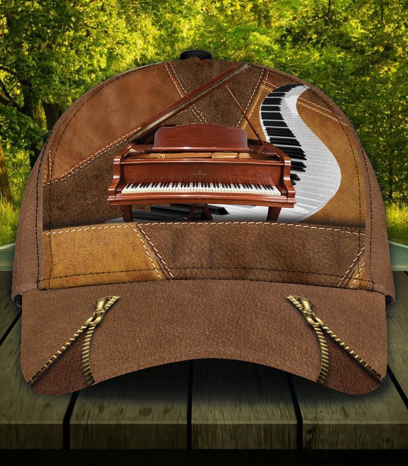 Personalized Piano Classic Cap, Personalized Gift for Music Lovers, Piano Lovers Trucker Hats Custom Hats Gifts For Men & Women