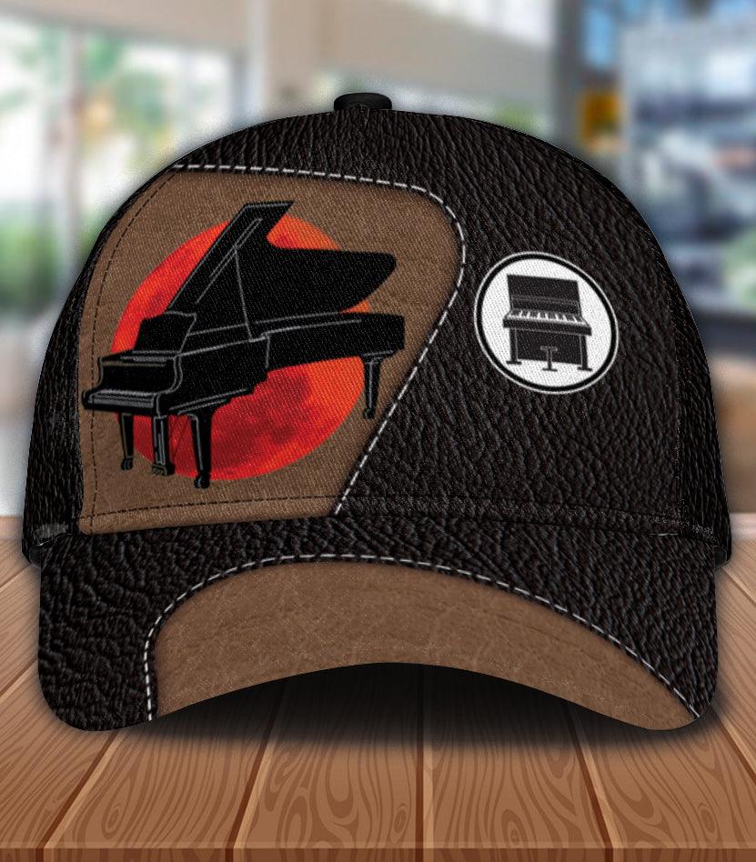 Personalized Piano Classic Cap, Personalized Gift for Music Lovers, Piano Lovers Trucker Hats Custom Hats Gifts For Men & Women