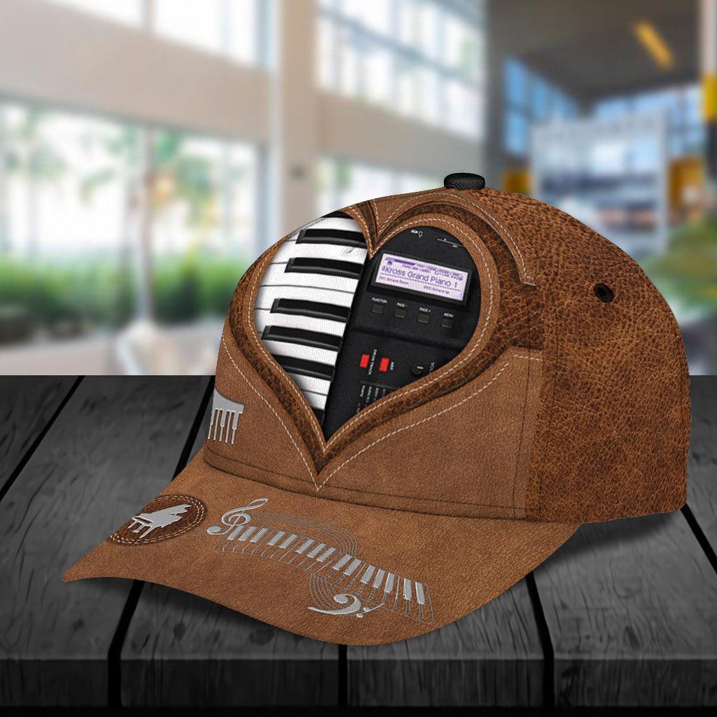 Personalized Piano Classic Cap, Personalized Gift for Music Lovers, Piano Lovers Trucker Hats Custom Hats Gifts For Men & Women