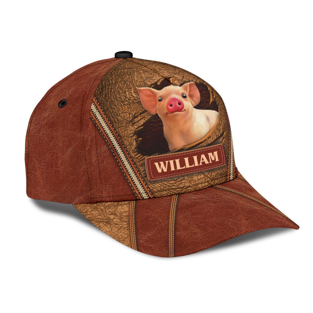 Personalized Pig Classic Cap Trucker Hats Custom Hats Gifts For Men & Women