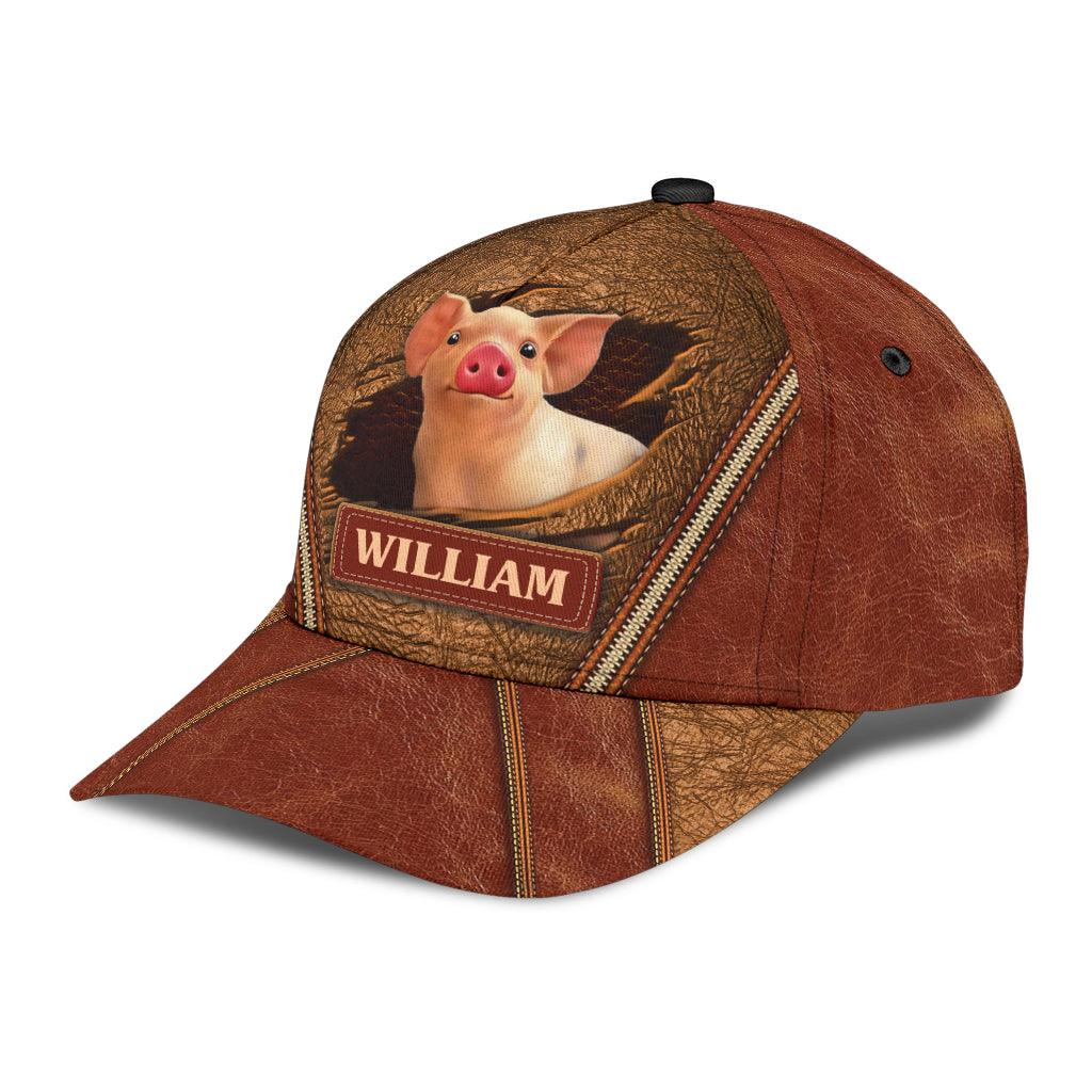 Personalized Pig Classic Cap Trucker Hats Custom Hats Gifts For Men & Women